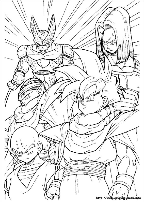 Dragon Ball Z coloring picture